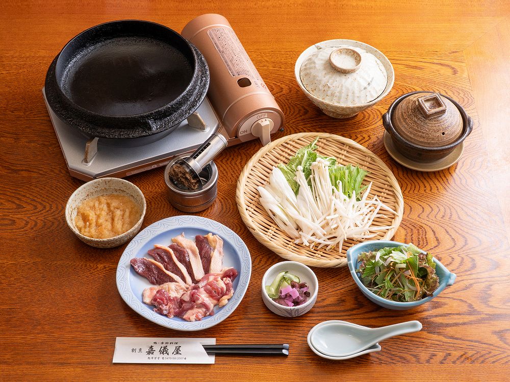 天然真鴨くわ焼き膳 3,300円