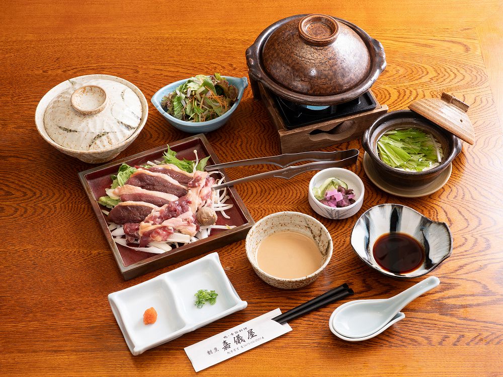 天然真鴨はりはり鍋膳 3,300円